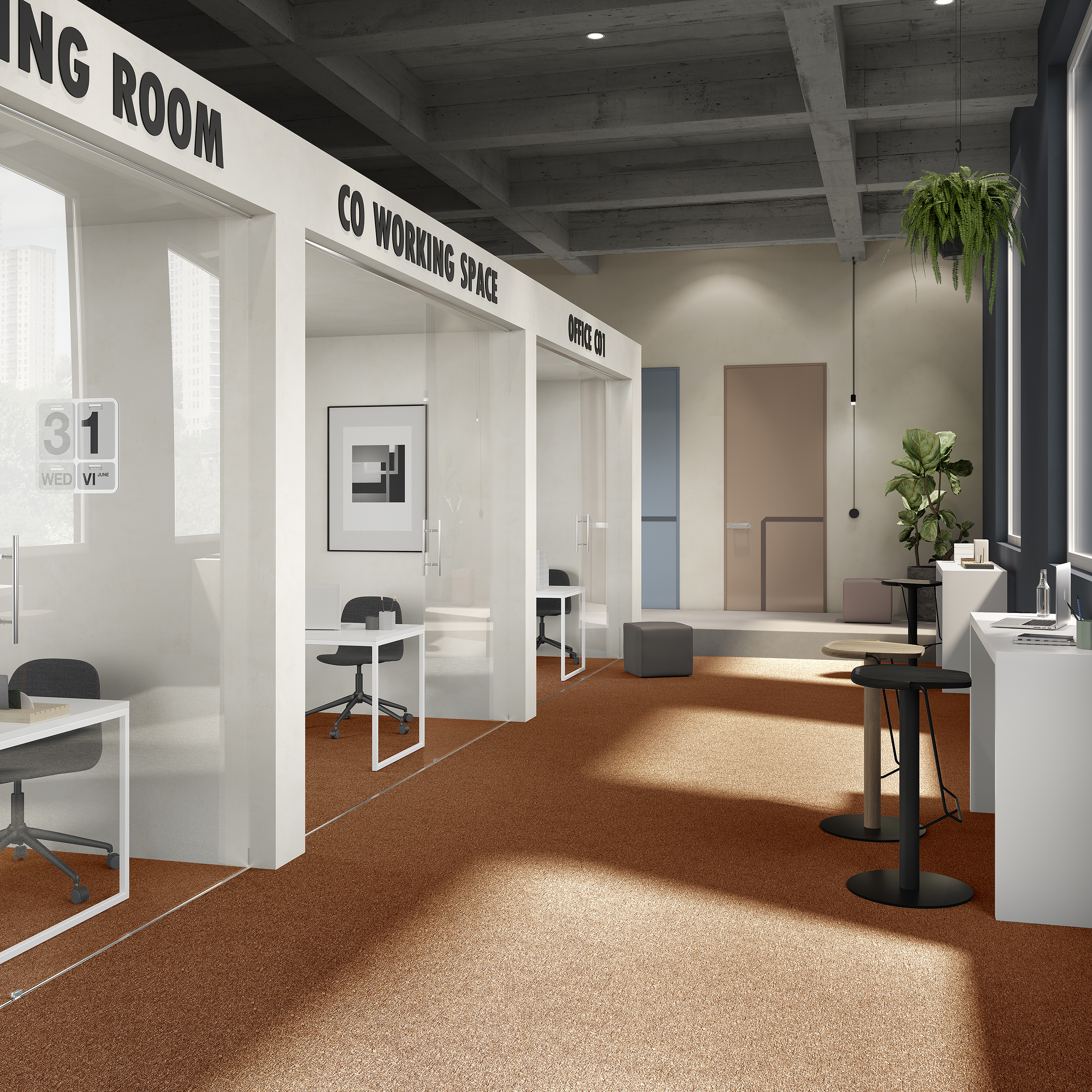 Ковровая плитка Medusa Tile 84 (500*500*5 мм) — купить в Барнауле