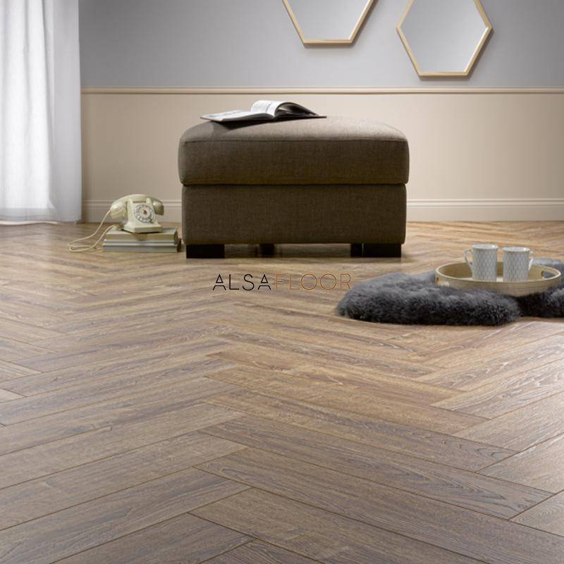 Ламинат "Alsafloor" Herringbone Дуб Балеарский (640*143*12 мм) — купить в Барнауле