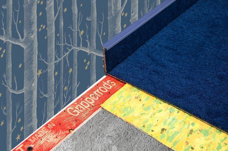 Плинтус для ковролина "Korner" Listwa синий (2500*13,8*50 мм) — купить в Барнауле