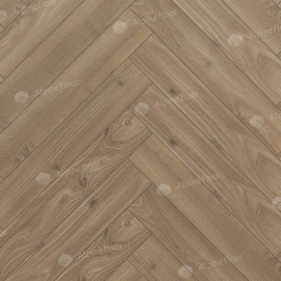 Ламинат "Alpine Floor" Herringbone 12 Дуб Калабрия (600*100*12 мм) — купить в Барнауле