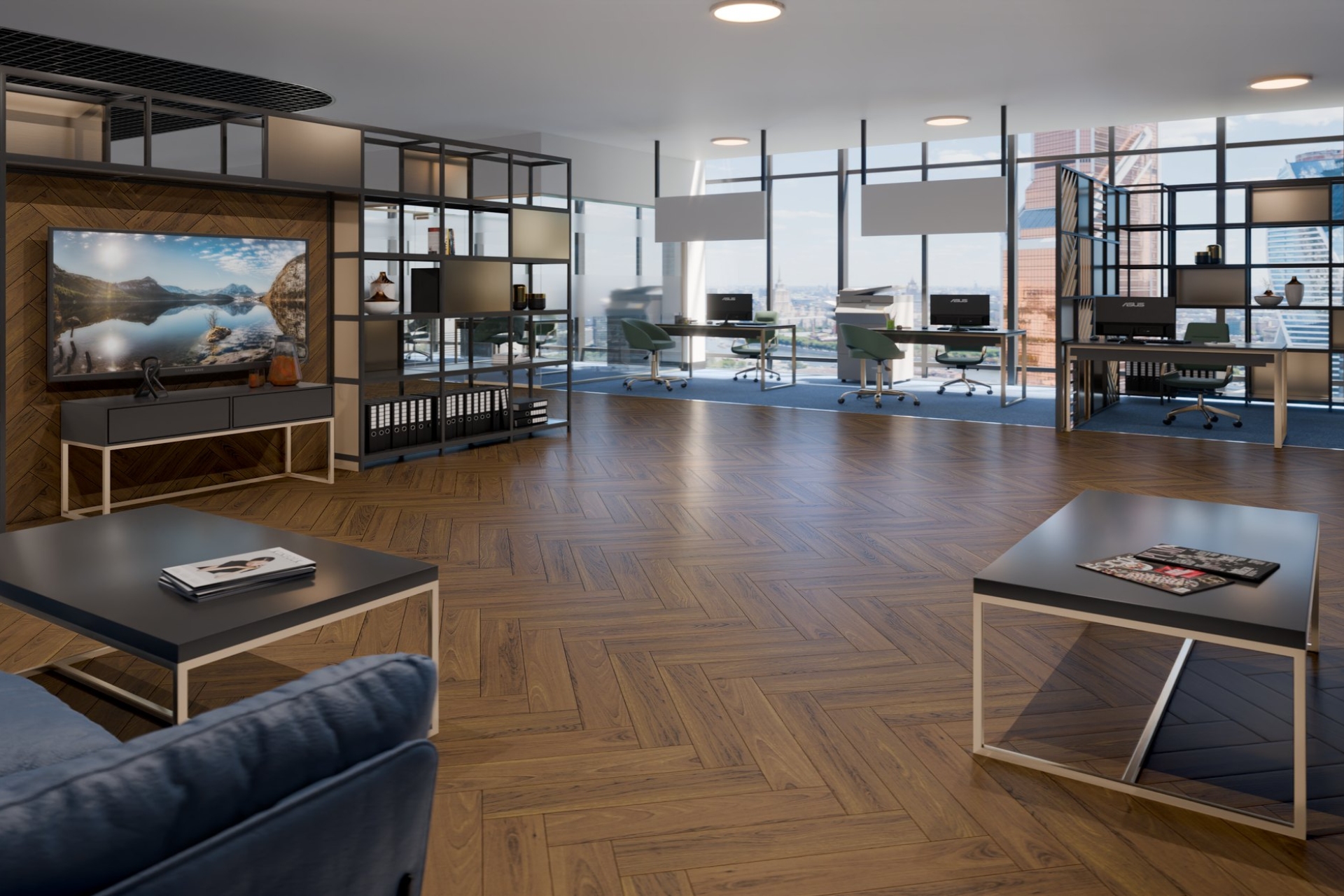 Инженерный паркет «Damy Floor» Ореховый (укладка елочкой) — купить в Барнауле