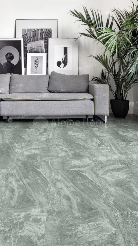 Виниловая плитка "Alpine Floor" Light Stone Хэмпшир (608*303*2,5 мм) — купить в Барнауле