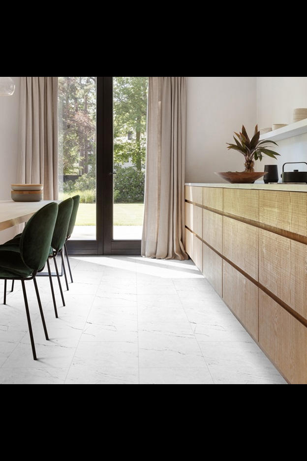 Замковая ПВХ плитка Carrara Marble 112 (610*303*5 мм) — купить в Барнауле