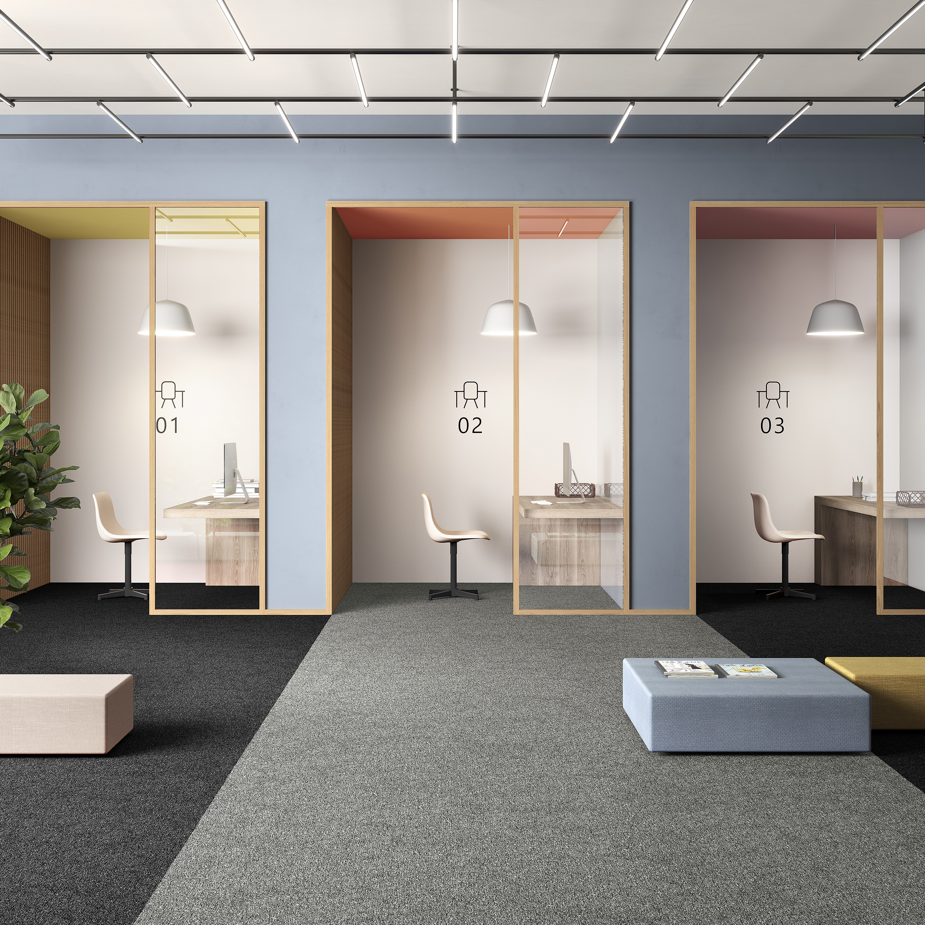 Ковровая плитка Medusa Tile 94 (500*500*5 мм) — купить в Барнауле