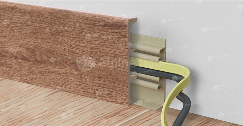 Напольный плинтус Rico Concept 80 Кедр бурбон (2200*20*80 мм) — купить в Барнауле