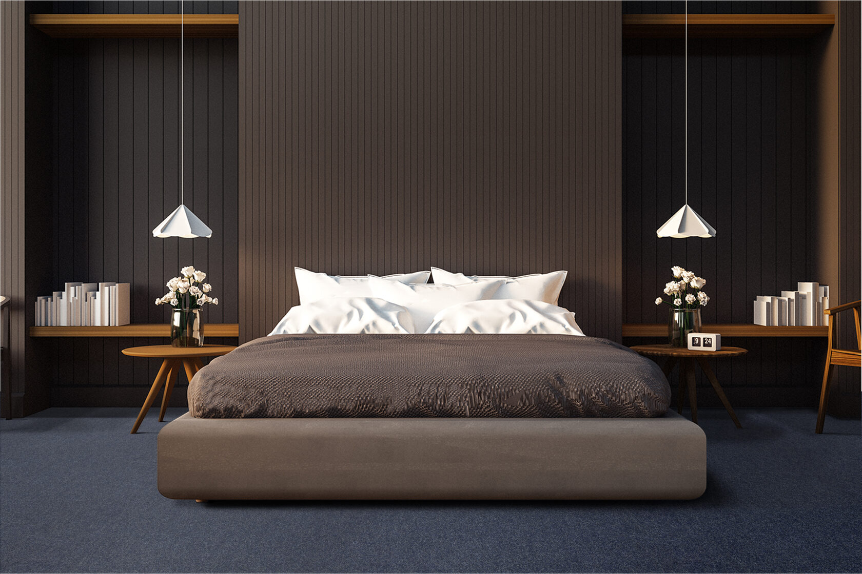 Ковровое покрытие "Bonkeel" Color Rib Blue Bottle 78 (ширина 1м/3м/4м) — купить в Барнауле