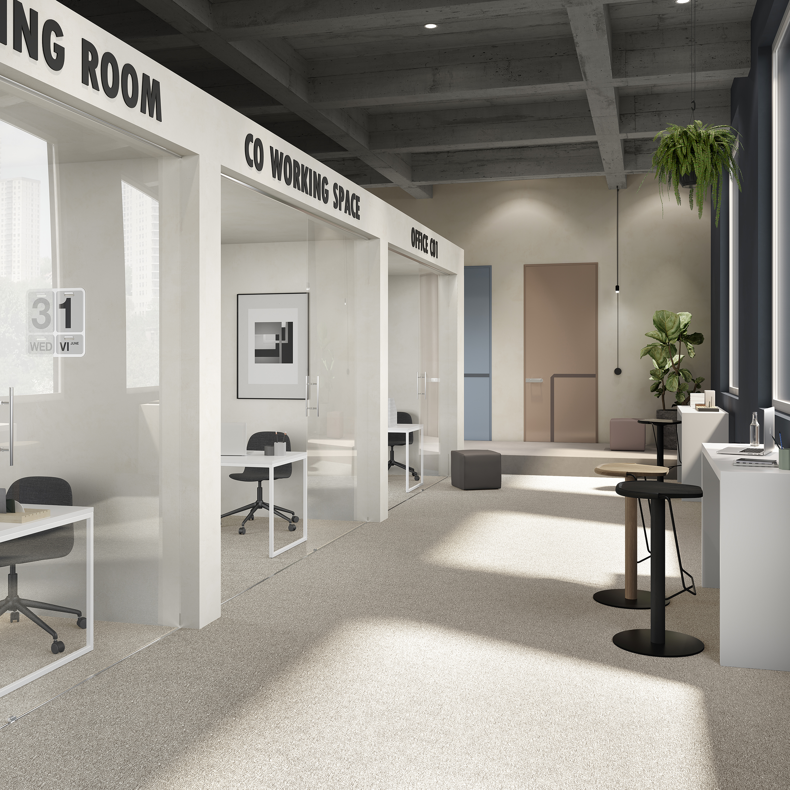 Ковровая плитка Medusa Tile 33 (500*500*5 мм) — купить в Барнауле