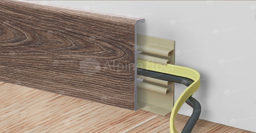 Напольный плинтус Rico Concept 80 Дуб фисташковый (2200*20*80 мм) — купить в Барнауле